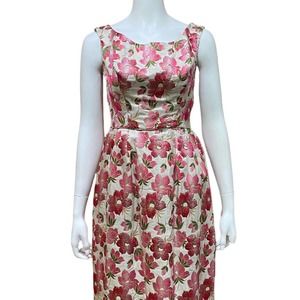 Vintage Maxi Embroidered Floral Dress